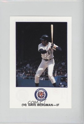 1989 Marathon Oil Detroit Tigers Dave Bergman #14 f3e