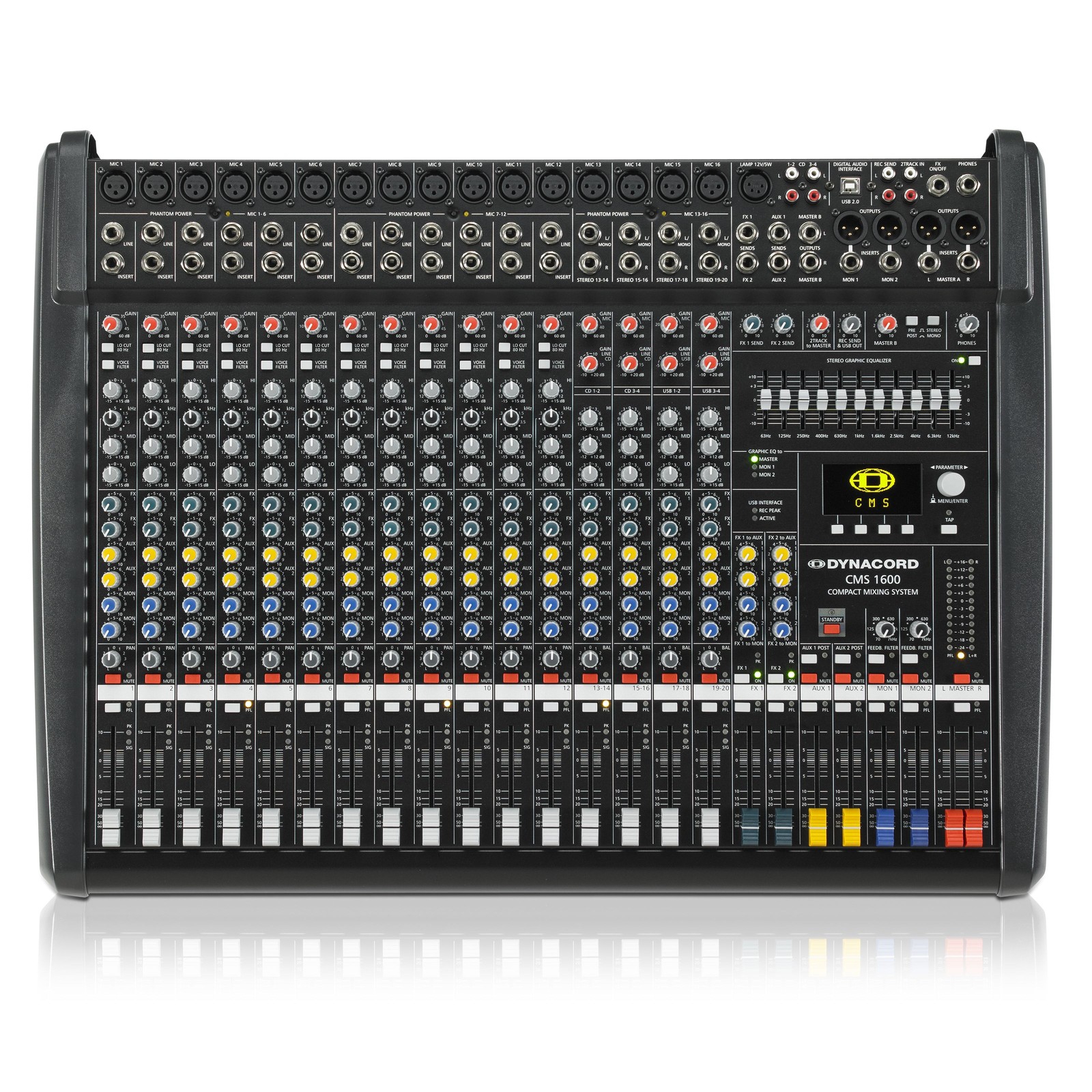 Dynacord CMS 1600-3 12 Mic/Line, 4 Mic/Stereo - Analogmixer