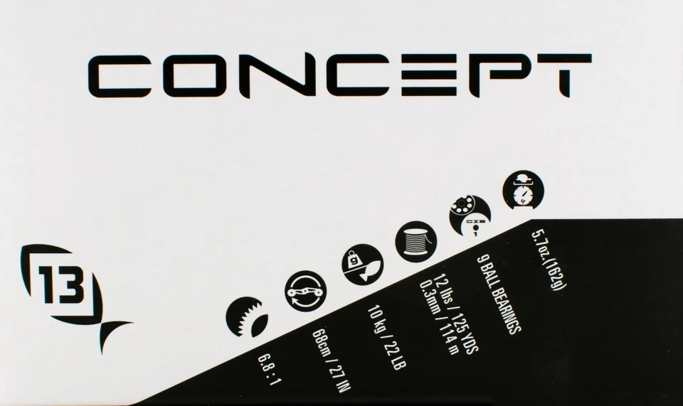 13 FISHING CONCEPT C GEN II C2-6.8RH 6.8:1 RIGHT HAND BAITCAST REEL - Image 3 of 4