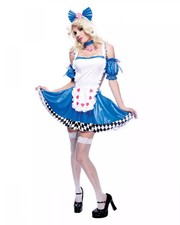 Alice im Wunderland Kostüm als Minikleid