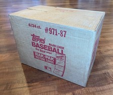 Sealed 1987 Topps Baseball Card Rak Pak Case