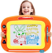 Magnetic Drawing Board Toddler Toys for Girls Boys, 15 Inch Erasable Doodle Boar