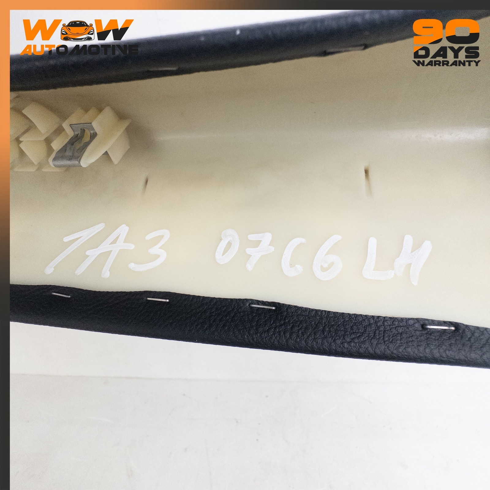 05-13 CHEVROLET CORVETTE C6 FRONT LOWER LEFT DRIVER SIDE PILLAR TRIM BLACK OEM