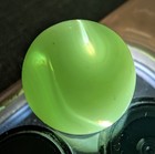 .56" Vintage Jabo Vitro Agate Marble Jade Green White Swirl Player NM — photo 8