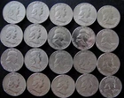 Lot of 20 Franklin Half Dollars Various Dates 90% silver