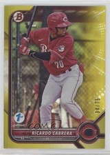 2022 Bowman Draft 1st Edition Yellow Foil 34/75 Ricardo Cabrera #BD-139 fm0