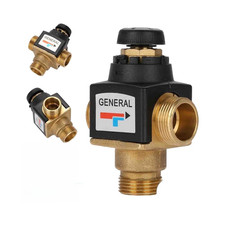 Brass Thermostatic 3-Way Mixing Valve G3/4 Male DN20 for Burn Prevention Design