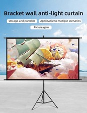 Portable 4K HD Projector Screen with Stand - Anti-Light Metal Material - Height