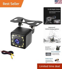 Universal HD Backup Camera with 170-Degree Views Waterproof Design