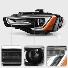 Fit 2013-2017 Audi A5 S5 [HID/Xenon w/o AFS] LED DRL Projector Headlight LH Side