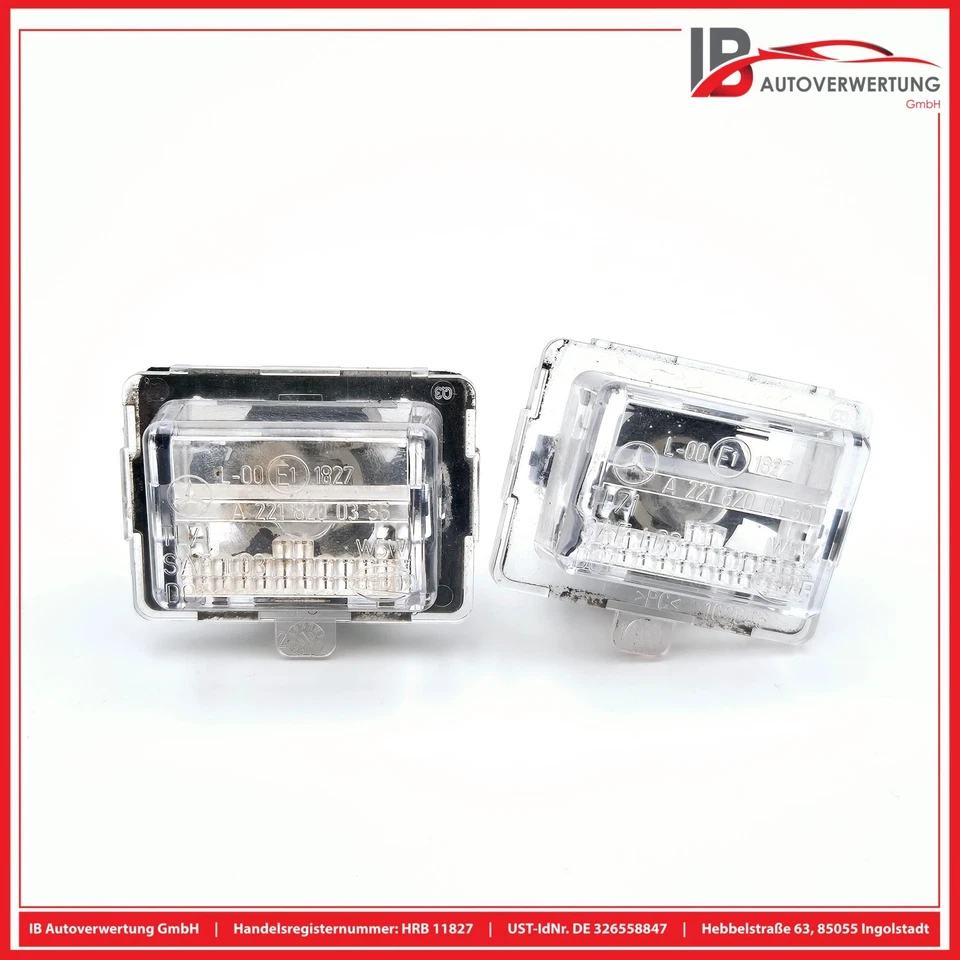 Mercedes-Benz S500 W221 Hella Rear License Plate Light X2 A2218200356 - Image 2 of 4