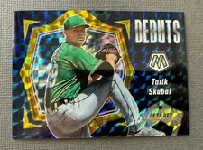 Tarik Skubal 2021 Panini Mosaic Debuts Gold Blue Numbered /99 #PD12 Rookie Card