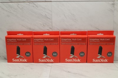 4 LOT - NEW SanDisk ImageMate Multi-Card USB 2.0 Reader/Writer SDDR-199-A20