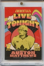 2023-24 Upper Deck Credentials Live Tonight Auston Matthews #LT-17 Maple Leafs