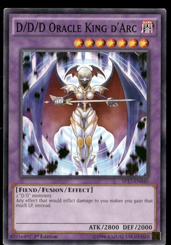 D/D/D Oracle King d'Arc SP17-EN040 YuGiOh Star Pack Battle Royal card