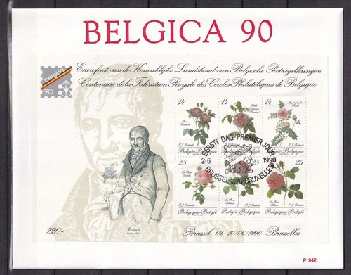 [LG79141] Belgium N°BL67FDC Flowers First Day Cover COB € 50,00 SUPERB