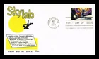 US COVER SKYLAB ORBITING SPACE LABORATORY FDC SCOTT 1529 BAZAAR CACHET