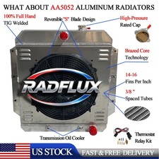 Radiator Shroud Fan For 1955-1959 1957 Chevy Truck 3100 3200 3400 3500 3600 3800