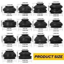 Rubber Ball Joint Rubber Dust Boot Cover Track Rod End Kit Set Of 14 Universal A