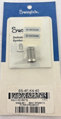 SWAGELOK SS-4F-K4-40 MICRON FILTER STRAINER KIT