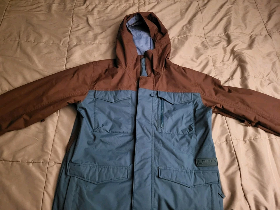 Chaqueta Burton Para Hombres Grande MB Encubierta Termolite Con Capucha Forro para Salón Snowboard Esquí Foto 2 de 3