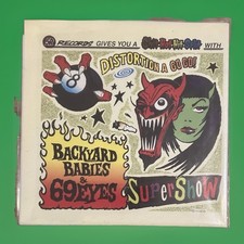 Backyard Babies / 69 Eyes Supershow 7" Green Vinyl Rubber Rabbit Records