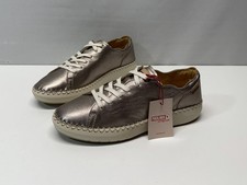 Pikolinos Mesina Women?s Metallic Light Gold Leather Comfortable Shoes Size 39