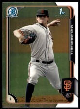 2015 Bowman Draft Picks & Prospects Chrome Mac Marshall San Francisco Giants