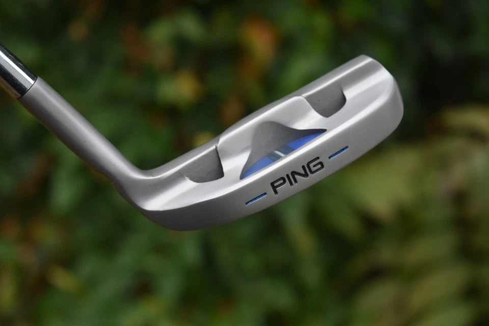 CUSTOM Satin Gray Ping G5i Insert Tess Putter Napa 8802 Engraved WOLF DOG Design - Image 4 of 4