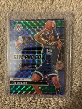 2024-25 Panini Mosaic - Give and Go Ja Morant #3 Green Mosaic Prizm