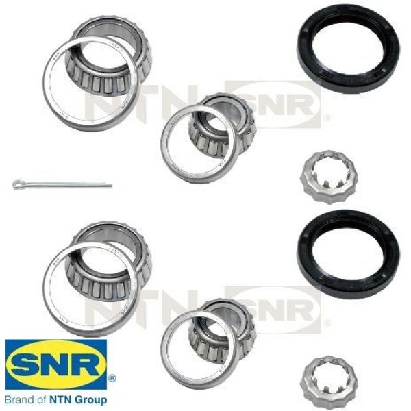 2X Radlagersatz SNR R152.17 2 Radlager Satz Links Rechts FüR Ford-image