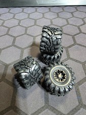 STOMPER custom 3d resin printed wheels and high flotation rubber tires