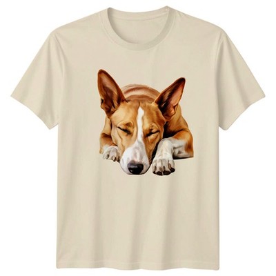 Schlafender Hund Tiere Hunde Herren T-Shirt Damen Grafik Tee