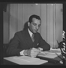 Photo:Washington DC Egyptian Legation Official 1942 Man at Desk
