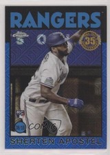 2021 Topps Silver Pack Series 2 1986 Chrome Baseball Blue Sherten Apostel z1r