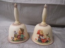 Goebel MJ.Hummel Annual Bell W. Germany 1978 and 1981 | Children Playing w/Birds