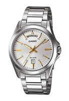 Casio Classic Analog Edelstahl Silber Zifferblatt Quarz MTP-1370D-7A2 Herrenuhr