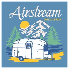 2026 Airstream Mini Wall Calendar • Retro Camper Travel Small Calendar