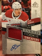 2025-26 SP Game Used Inked Rookie Sweaters Ivan Demidov 12/99 - Montreal