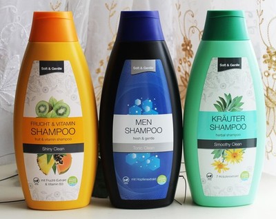 500ml Soft & Gentle Shampoo Men / 7 Kräutern / Fruch & Vitamin Vegan