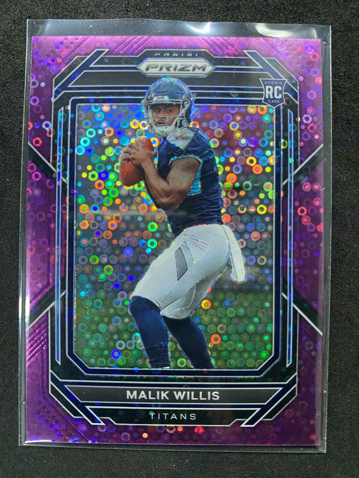 2022 Panini Prizm Malik Willis Purple Disco 5/35 RC Rookie #303 Titans