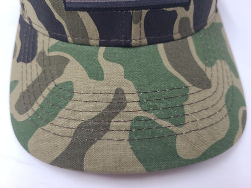 American Flag Camo Outdoor Cap Snapback Hat Hunt Fish Dad Men Women Green Brown - Picture 3 of 11