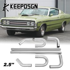 For Ford Torino Gt Exhaust Pipe Kit 2.5 Stainless Steel Mandrel Bent Slip On