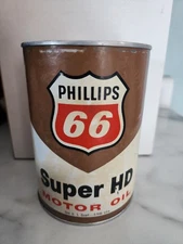 Phillips 66 Super HD Motor Oil 1 Qt Can Extremely Rare Full Can
