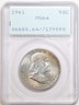 1961 50C Franklin Half Dollar MS64 PCGS 7135590 "Rattler" Holder