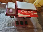 Buddy L Coca Cola Delivery Truck Vintage Pressed Steel Collectible Toy, 3 cases