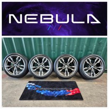 GENUINE BMW 718m 21" ALLOY WHEELS TYRES X3M X4M Cerium Grey Bridgestone Used
