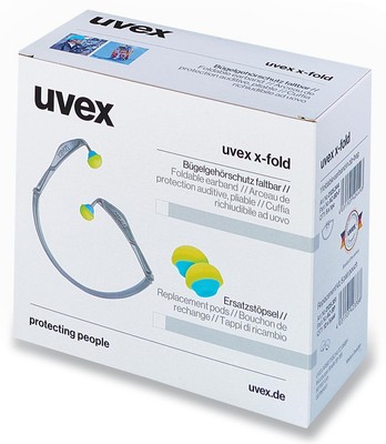 uvex Bügelgehörschutz x-fold faltbar grau 5 Stück