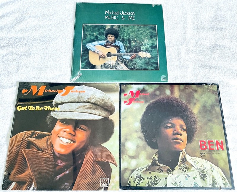 (3) SEALED LP's - Michael Jackson "Ben","Got To Be There","Music & Me" Originals