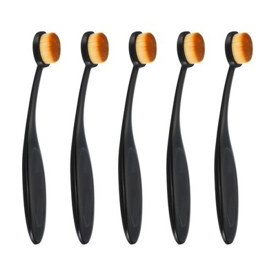 5Pcs Blending Brushes for Crafts, 5# Ink Blending Brushes Black (Brown Hair)